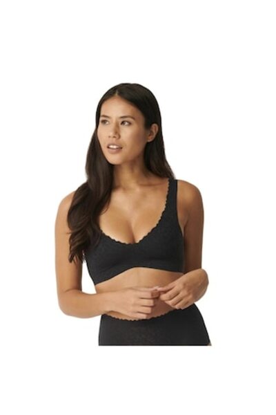 SLOGGI Σουτιέν Zero Feel Lace 2.0, χωρίς ραφές, μαύρη δαντέλα, XS