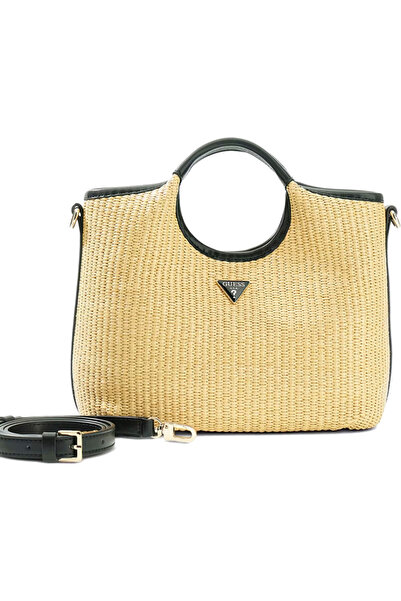 Guess ψάθινη τσάντα ώμου Kirsten mini