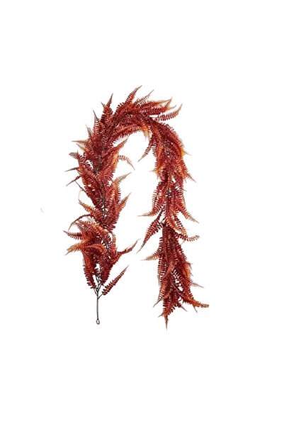 Decorative Τεχνητή Γιρλάντα Φτέρης Πορτοκαλί 1,80μ