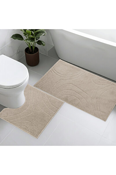 DarianA Set 2 covorase de baie Joy, 57x100 / 57x50 cm, poliester, model abstr...
