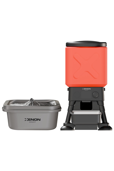 Xenon Smart Köpek Mama Kabı ve Su Pınarı Seti | 14L Ortopedik Çelik Kase, Uyg...