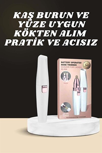 markentegra Kulak Burun ve Yüz Epilasyon Aleti ve Yüz Masaj Aleti İkili Cilt Bakım Seti