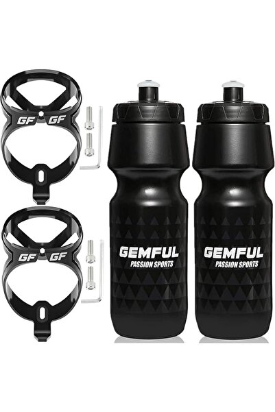 GEMFUL 750ml Sports Water Bottle Squeezable for Mountain Road Bike 2 Set | Hi...