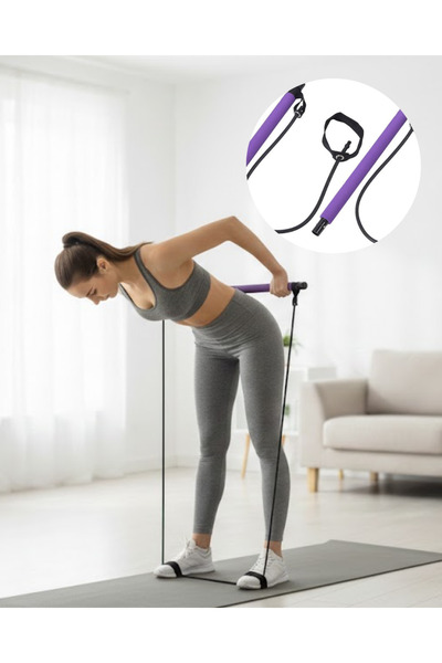 OSKA GLOBAL Pilates Bar Resistance Tool Posture Improver and Muscle Strengthener