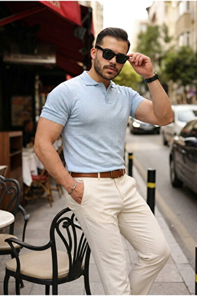 UFC 1985 TOP BRAND Men's Buttoned Collar Cotton Knitwear T-Shirt