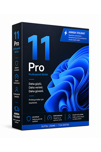 Softwear Windows11 Pro Dijital Lisans Anahtarı Key - 32&64 Bit - Anında Tesli...