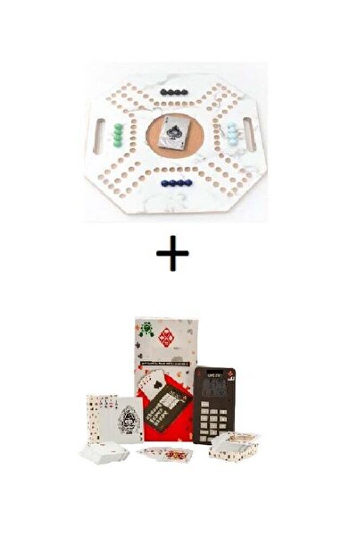 FUNZ Balot + Jackaroo Board Game for Strategic Planning With Glass Marbles