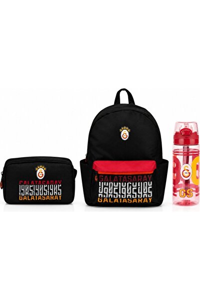 Galatasaray Licensed 3-Compartment Backpack 26523+ Water Bottle Holder 26567+...