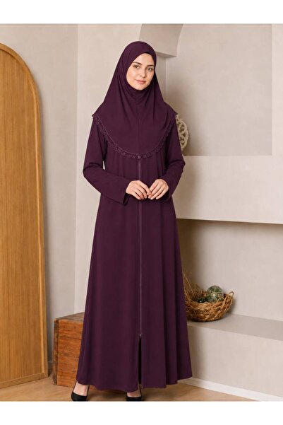 ALDAIYR ثوب صلاة قطني بغطاء للرأس