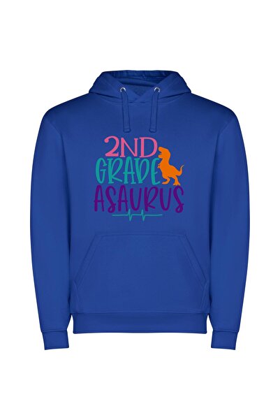 iLovePrints Dino Grade 3022: Asuras Φούτερ με κουκούλα σε χρώμα Μπλε