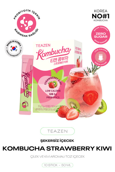 TEAZEN Probiyotik Ve Lif İçeren Bağırsak Sağlığı Destekli Şekersiz İçecek Kom...
