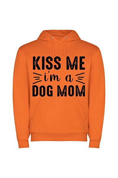 iLovePrints Pampered Pooch Portrait Φούτερ με κουκούλα σε χρώμα Πορτοκαλί