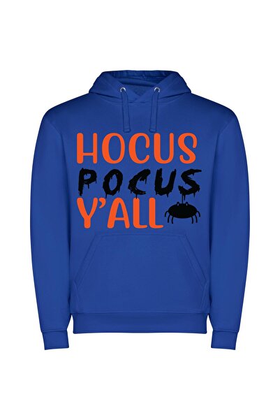 iLovePrints Fancy Shot Focus: Hocus Pocus! Φούτερ με κουκούλα σε χρώμα Μπλε
