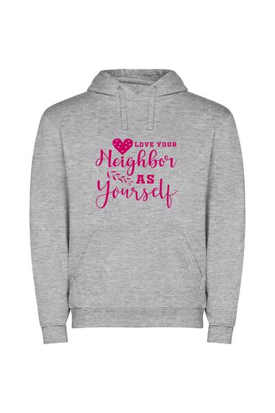 iLovePrints Neighborly Love: A Delightful Affair Φούτερ με κουκούλα σε χρώμα ...