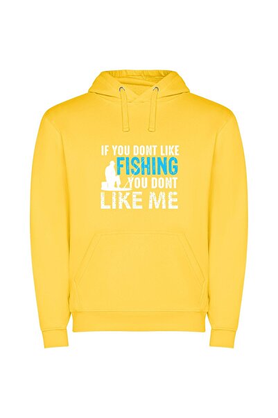 iLovePrints Enchanted Aquatic Adventures Φούτερ με κουκούλα σε χρώμα Κίτρινο