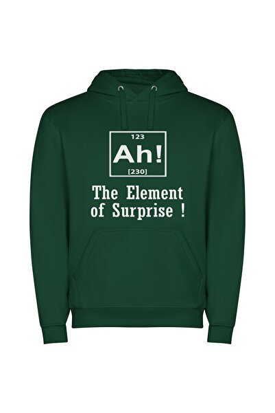 iLovePrints Black Surprise: Enigmatic Elements Φούτερ με κουκούλα σε χρώμα Πρ...