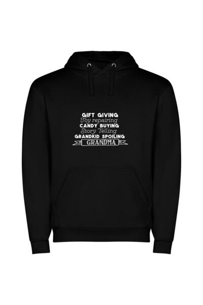 iLovePrints Elegant Cinematic Bravo Experience Φούτερ με κουκούλα σε χρώμα Μαύρο