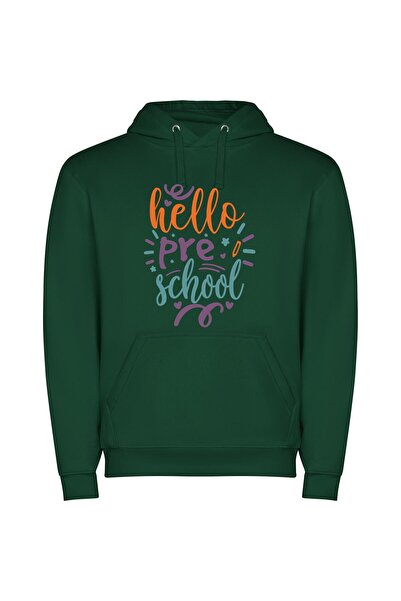 iLovePrints Elegant School Connections: Handwritten Φούτερ με κουκούλα σε χρώ...