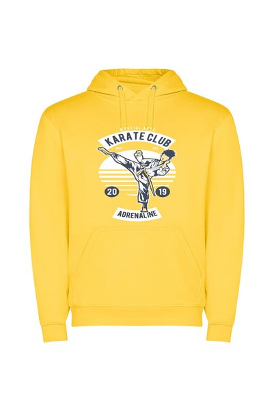 iLovePrints Karate Fusion: Artistic Inspiration Φούτερ με κουκούλα σε χρώμα Κ...