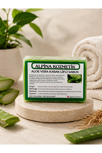 Alpina Kozmetik Aloe Vera Kabak Lifli Sabun