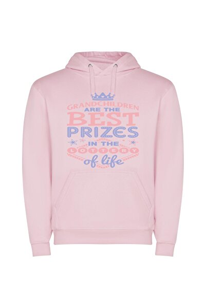 iLovePrints Grand Children: Life's Jackpot Φούτερ με κουκούλα σε χρώμα Ροζ
