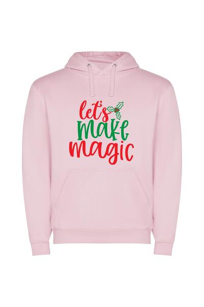 iLovePrints Magic Manifested: Colorful Sign Φούτερ με κουκούλα σε χρώμα Ροζ