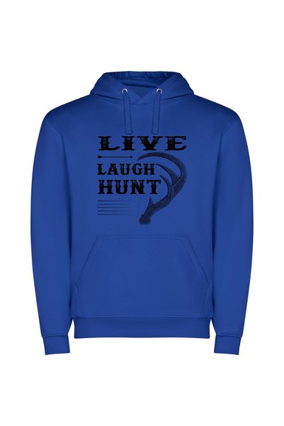 iLovePrints The Laughingstock Hunt Φούτερ με κουκούλα σε χρώμα Μπλε