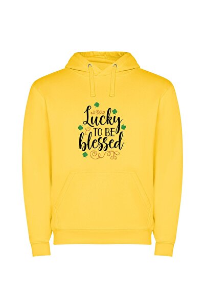 iLovePrints Lucky Shamrocks: A Coherent St Patrick's Blessing Φούτερ με κουκο...
