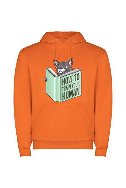 iLovePrints Pawsome Human Training Techniques Φούτερ με κουκούλα σε χρώμα Πορ...