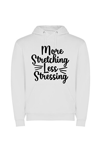 iLovePrints Serenity in Pixel Stretch Φούτερ με κουκούλα σε χρώμα Λευκό