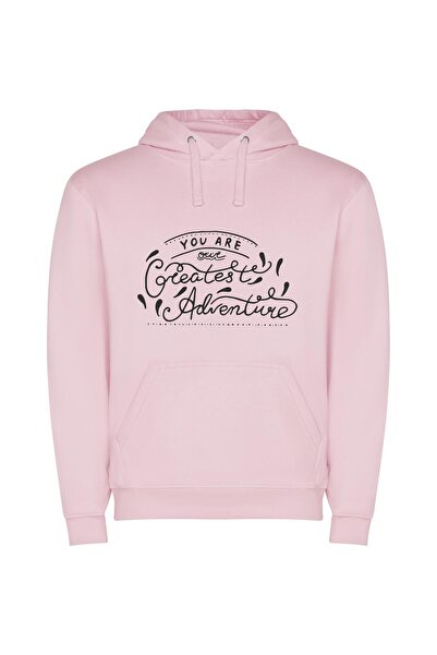iLovePrints Ultimate Journey Escapade Φούτερ με κουκούλα σε χρώμα Ροζ