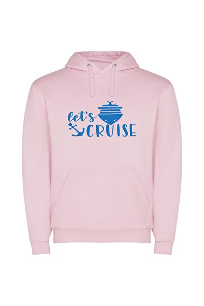 iLovePrints Curious Cruise Control Φούτερ με κουκούλα σε χρώμα Ροζ