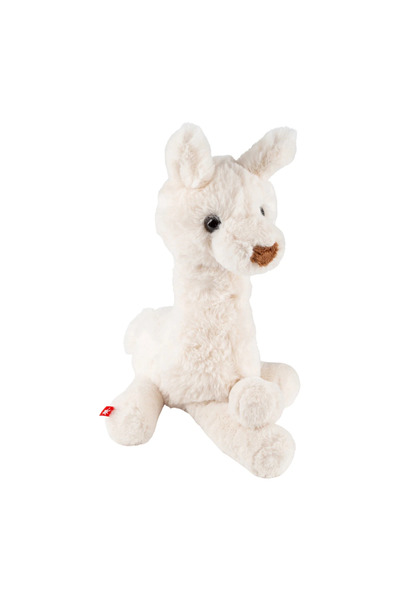 Sigikid Jucărie de pluș moale și mătăsoasă, Alpaca Flaucherie, albă, 42cm