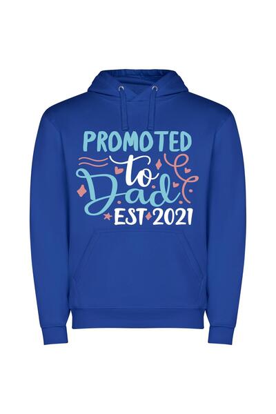 iLovePrints Colorful Pride Promotion Art Φούτερ με κουκούλα σε χρώμα Μπλε