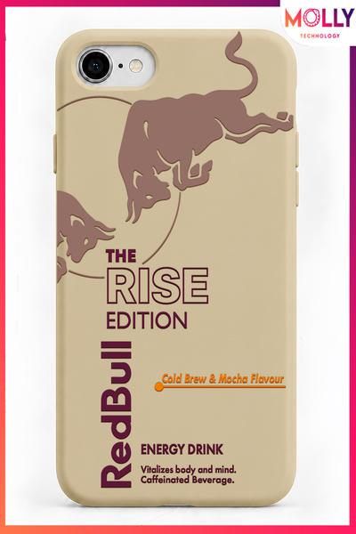 Molly iPhone 7/8 İçin Bej Redbull The Rise Edition Desenli İçi Kadife Silikon...
