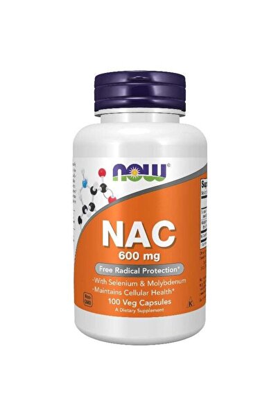 Now Foods NAC N-Acetyl Cysteine 600mg with Selenium and Molybdenum 100 Veg Ca...