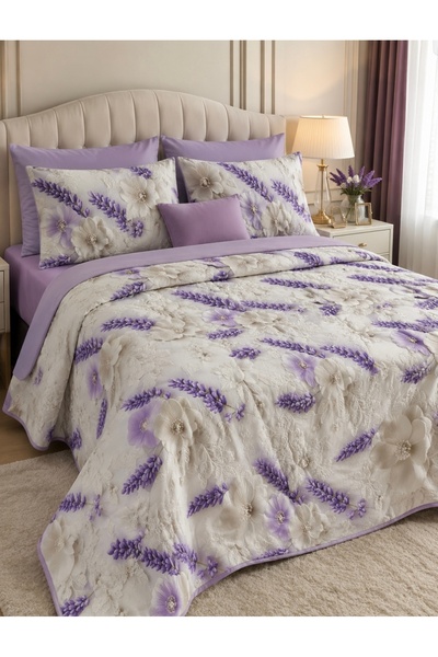 küçükçalık Double Floral Pattern Duvet Cover Set Stylish and Elegant Design
