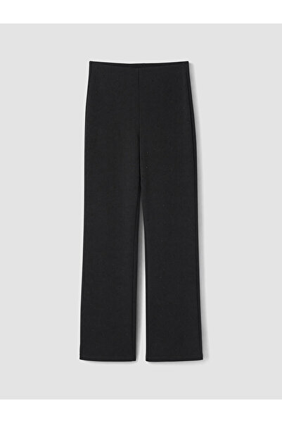 LC Waikiki Black Soft Touch Stone Women's Trousers