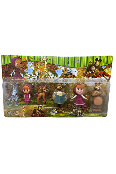 SIGMA TOY Set de figurine Masha și Ursul, 6 piese