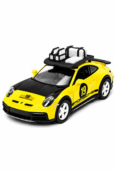 Vardem Kinsmart Pull and Drop Porsche 911 Rallye with Trunk