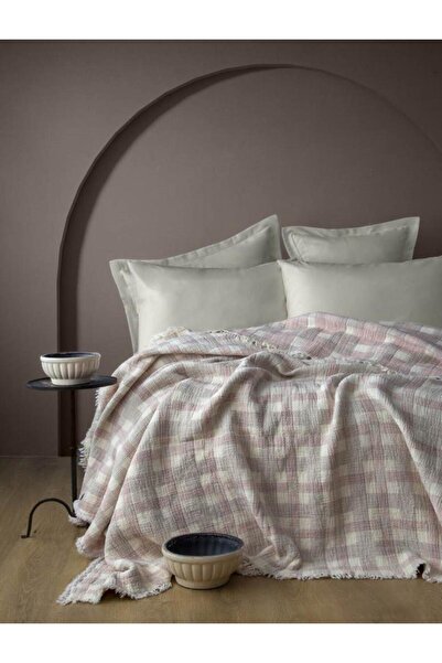 Apricitas HOME Lauren Blush Single Muslin Bedspread