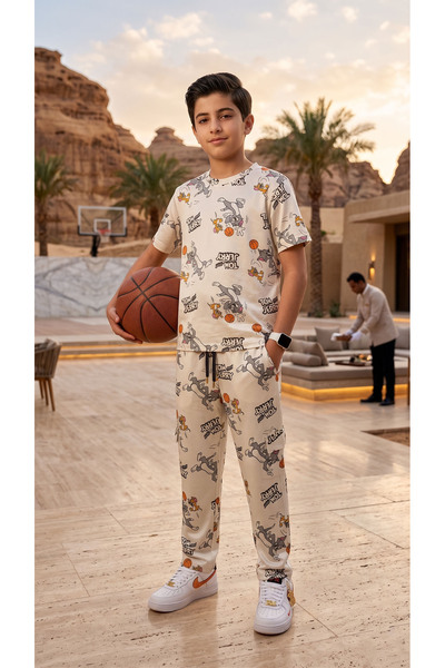 h.kids Tom and Jerry Printed Casual Boy's 2-Piece Set