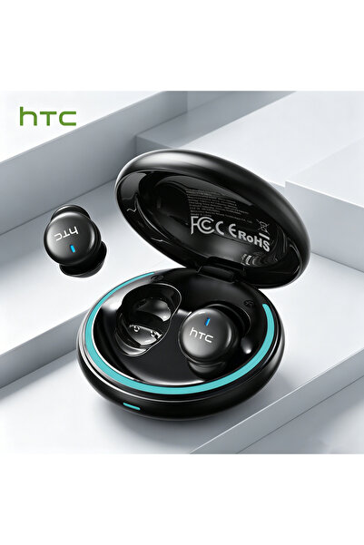 Choice سماعات أذن بلوتوث صغيرة سوداء HTC NE92 مع ميكروفون لتقليل الضوضاء، سما...