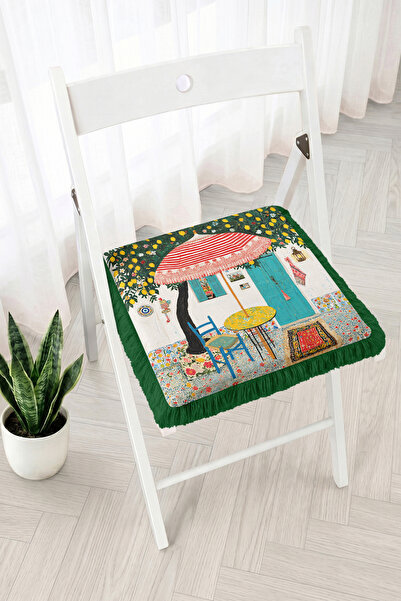 Realhomes Umbrella Garden Corner and Floral Patchwork Patterned Fringed Zippe...