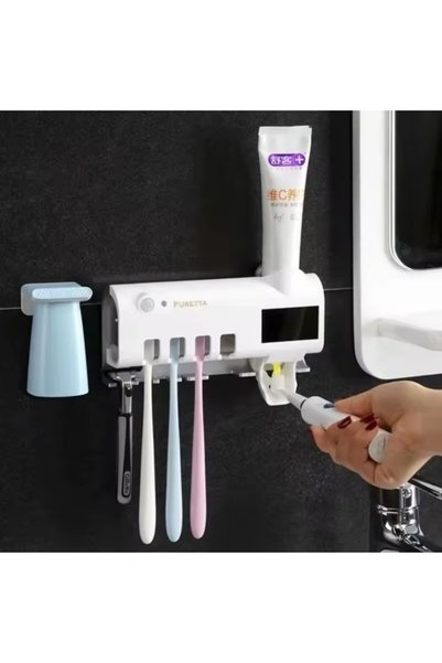 OEM Dozator Pastă de Dinți cu Suport Periuțe și Sterilizare UV, Model 156-12 - Oferta