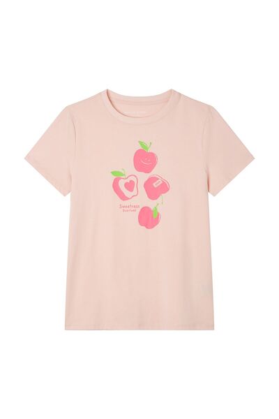 Giordano Women’s Cotton Crew Neck Printed Comfort Tee