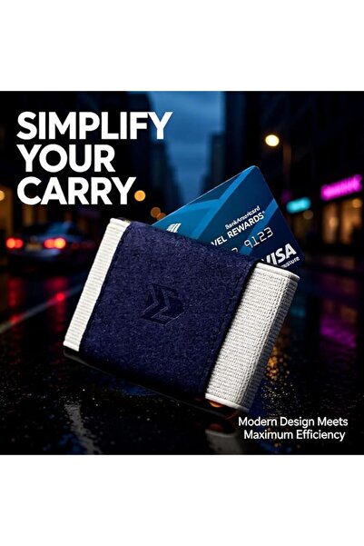 GENERAL Elastic Minimalist Wallet - Slim Front Pocket holder
