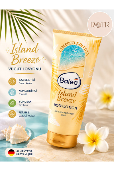 BALEA Island Breeze Vücut Losyonu 200 ml | Yaz Esintisi Kokulu Limited Edition