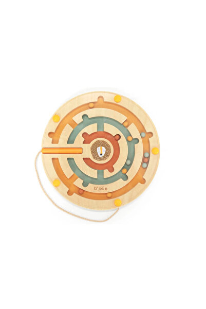 Trixie Labirint magnetic rotund din lemn – Leu Bebeluș