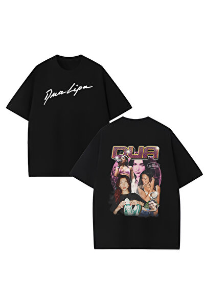 MAGORS Dua Lipa majica sa printom, unisex, oversized kroj, 100% pamuk, okrugl...